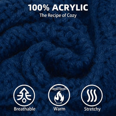 PUPTECK knit close-up reveals soft acrylic fabric and texture.