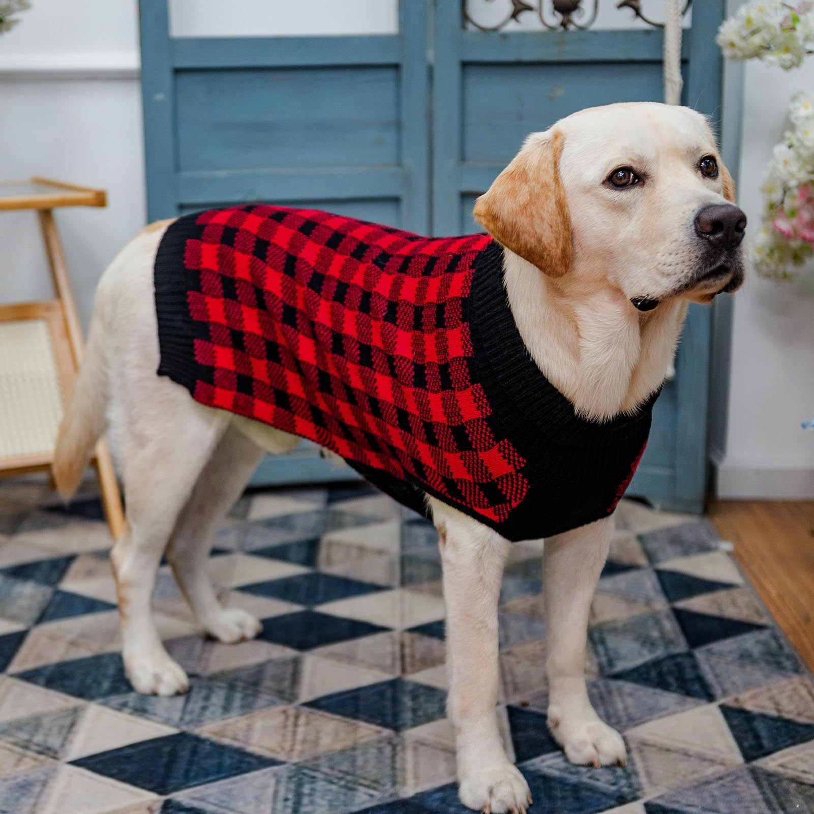 PUPTECK turtleneck pullover view shows neck warmth and mobility.