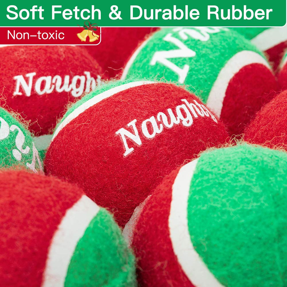 PUPTECK holiday-themed squeaky ball adds festive fun.