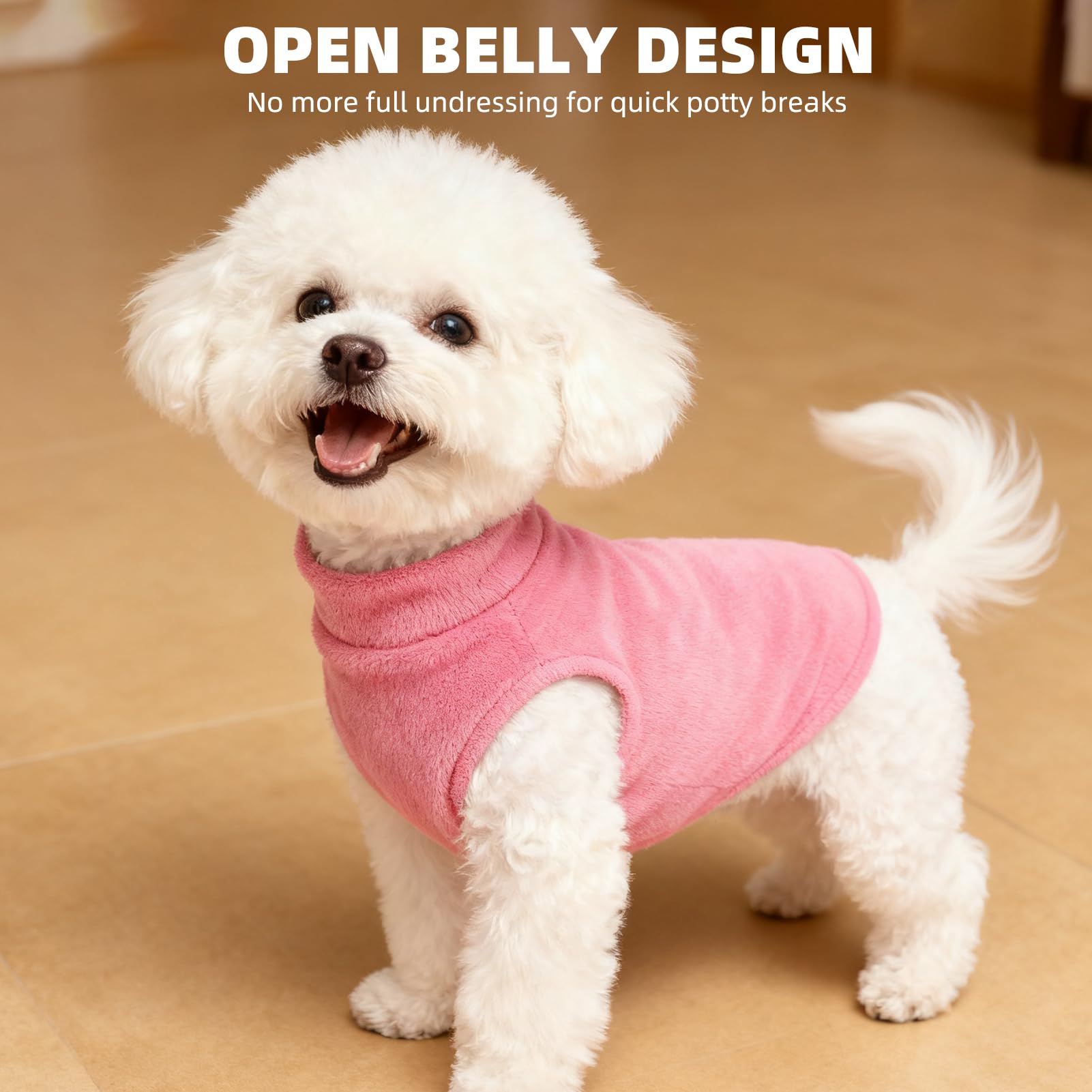 PUPTECK open-belly design offers practical convenience during indoor lounging.