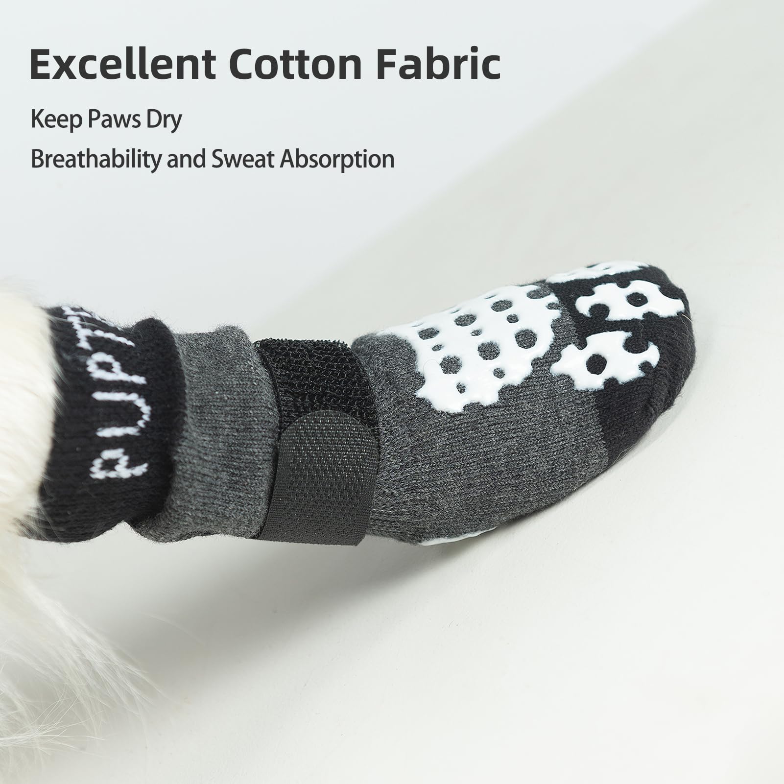 PUPTECK paw protection socks shield paws from heat, cold, and road salt