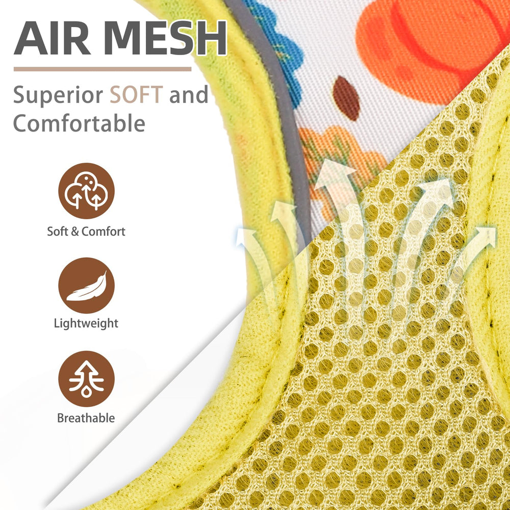 PUPTECK small dog harness no-pull design reduces neck strain.