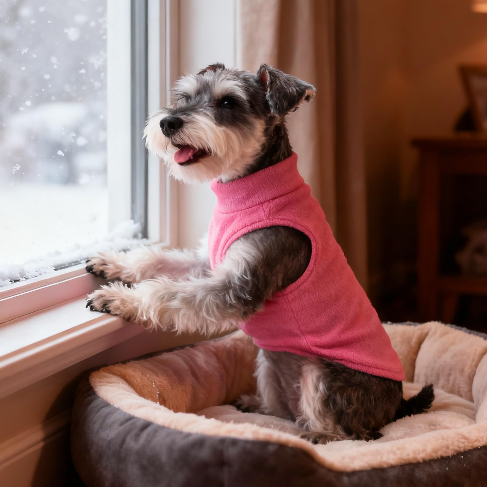 PUPTECK soft warm vest keeps pets comfortable year-round in XS to M sizes.
