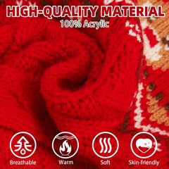 PUPTECK winter cat sweater back view highlights fit for movement.