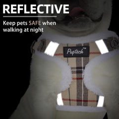 PUPTECK no-pull design reduces neck strain during walks.