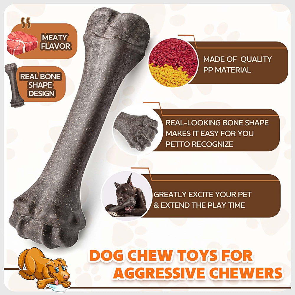 PUPTILY durable nylon dog chew toy for aggressive chewers and tough teething