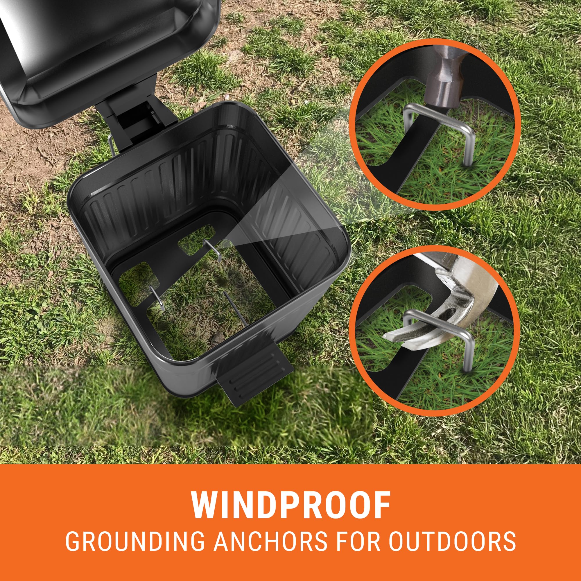 Pupzle compact design fits yards, patios, and garages discreetly.