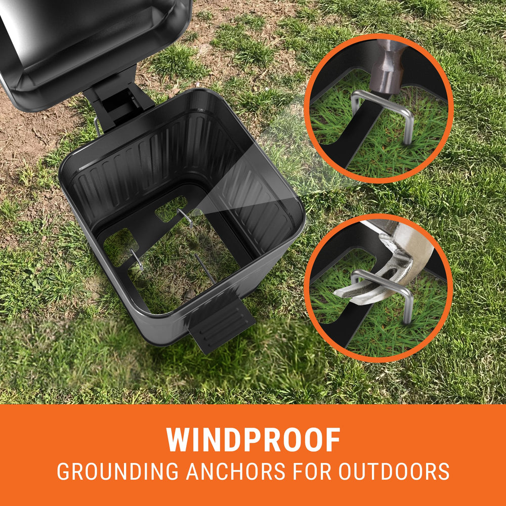 Pupzle compact design fits yards, patios, and garages discreetly.
