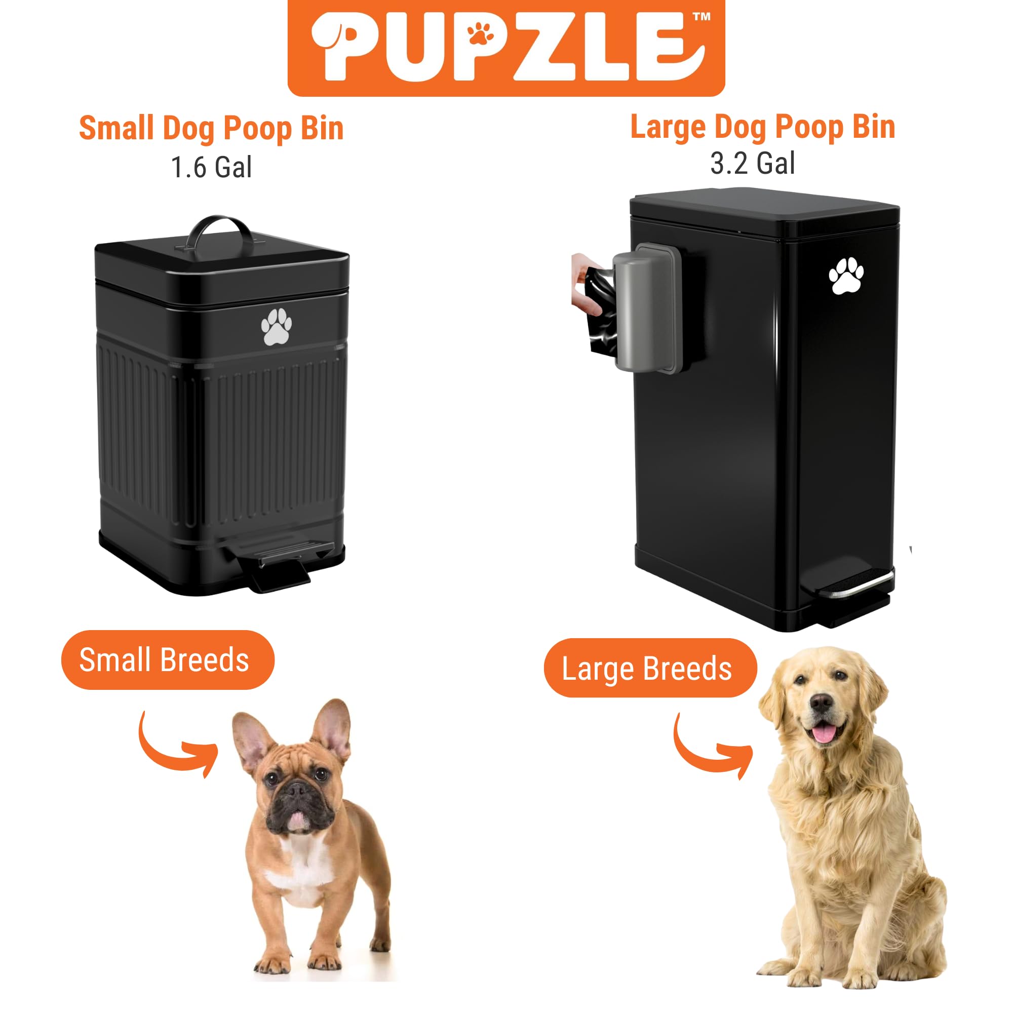 Pupzle odor-control sealed bin helps keep outdoor spaces clean.