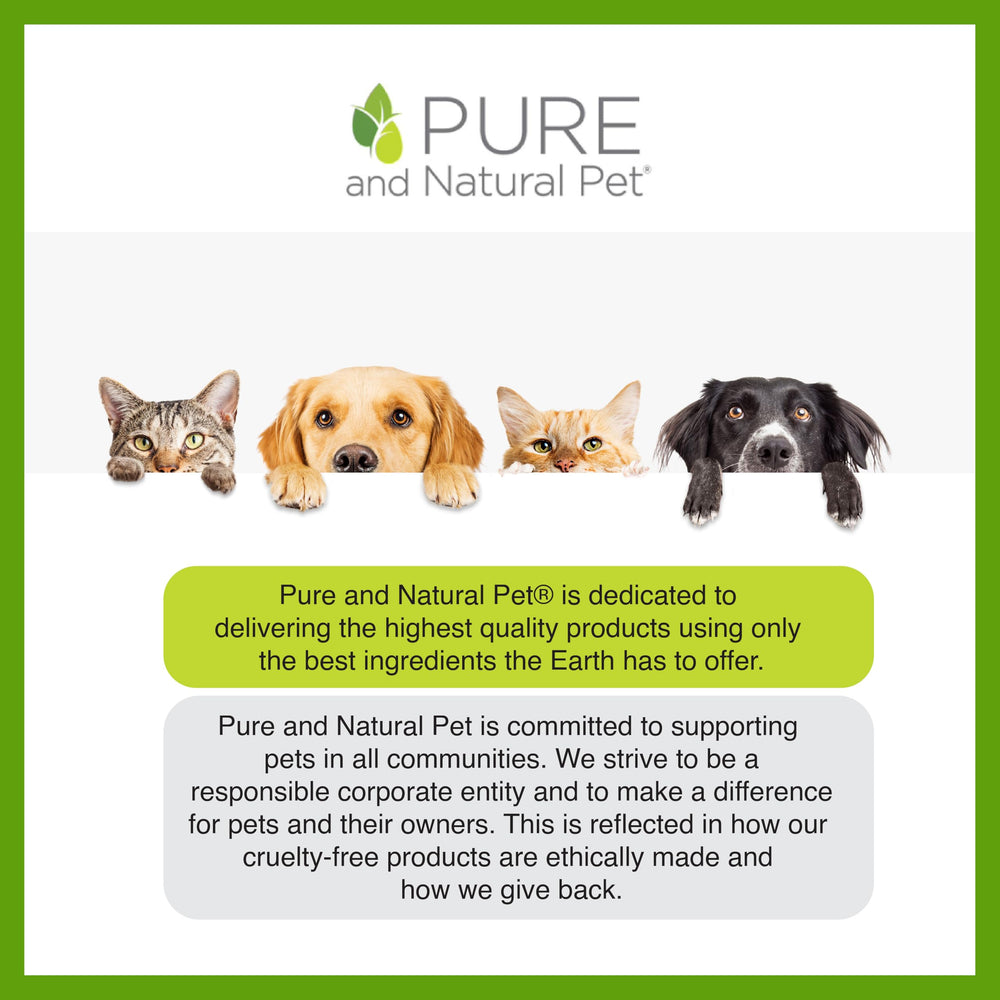 Pure and Natural Pet grooming wipes pack in bag image emphasizes travel-friendly access