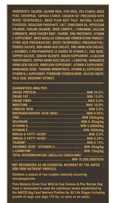 Pure Balance Wild & Free life-stages icon indicates suitability for all life stages.