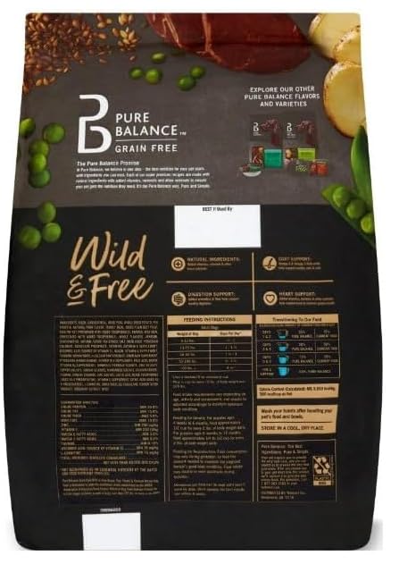 Pure Balance Wild Free mealtime scene; appealing aroma and texture for dogs.