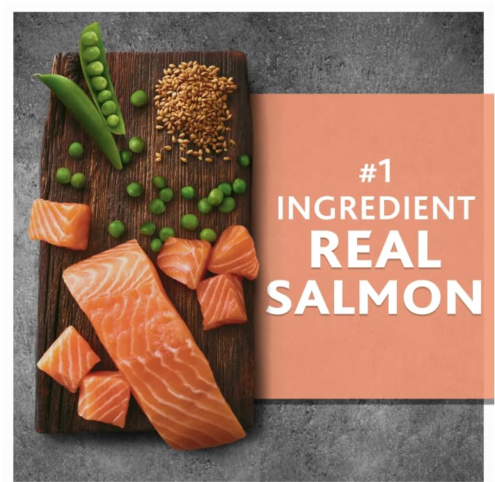 Pure Balance Wild & Free salmon ingredient panel suggests protein-rich nutrition.