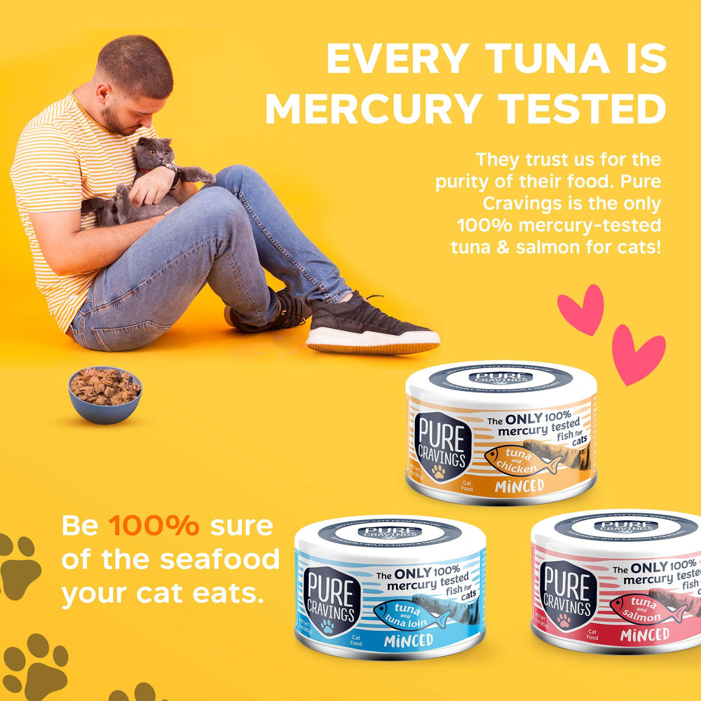 Pure Cravings non-GMO tuna cat food – clean protein option for cats.
