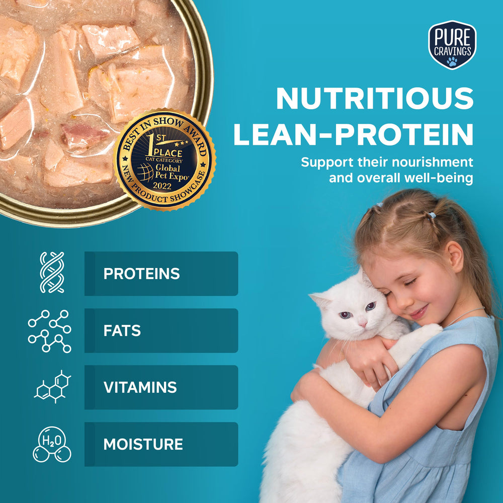 Pure Cravings salmon-sardine-pate-can provides omega-rich nutrition in a palatable pate.