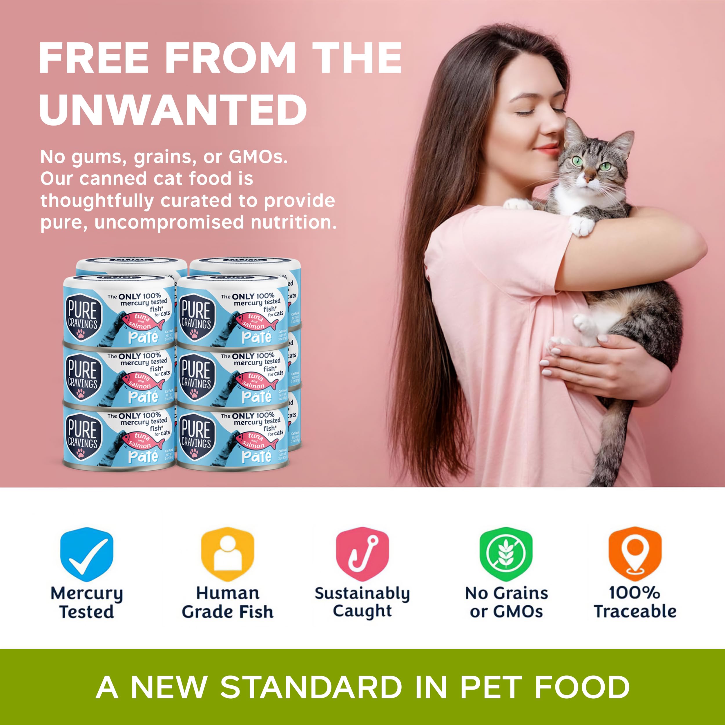 Pure Cravings tuna-sardine-pate-can offers omega-rich flavor variety for felines.