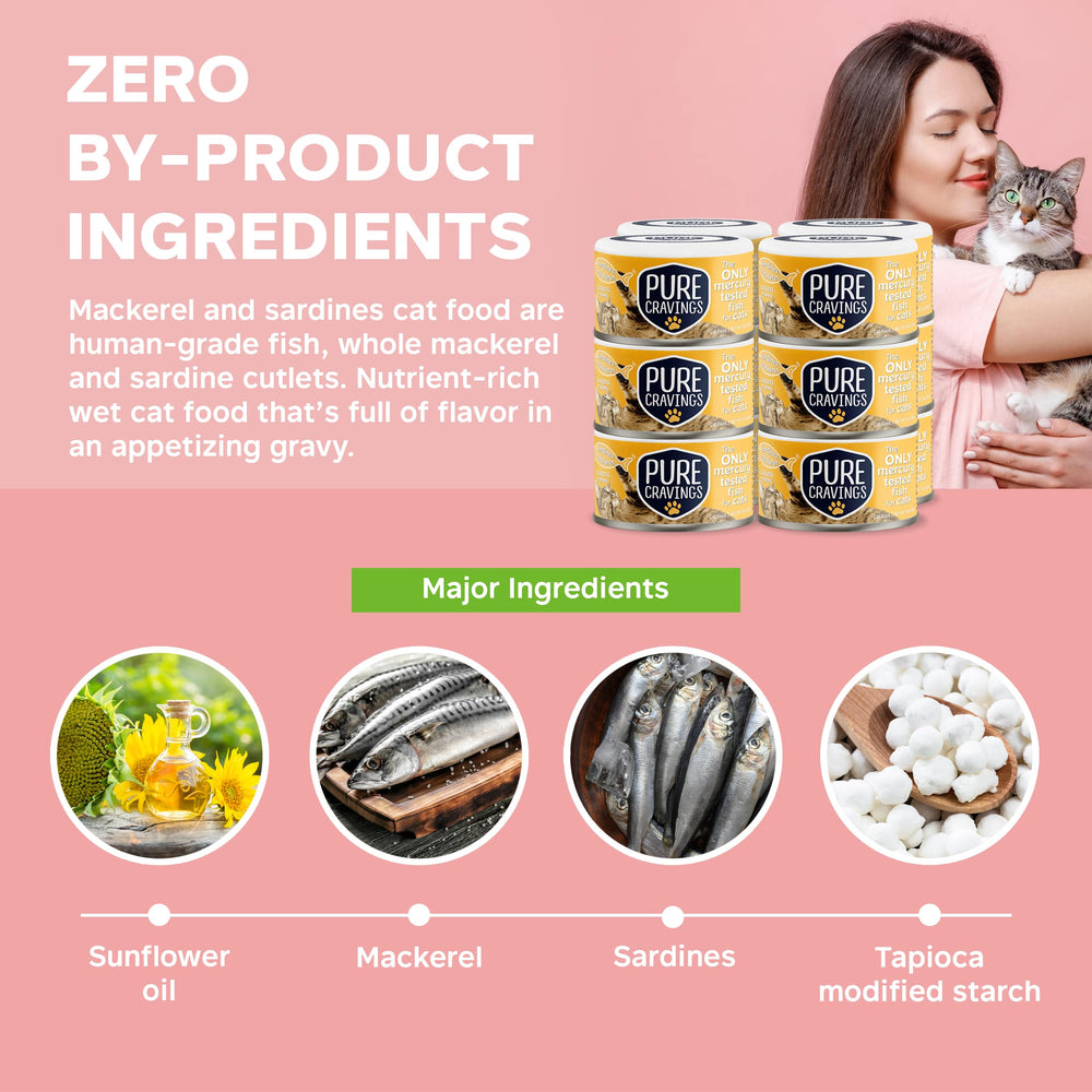 Pure Cravings non-GMO cat food with zero by-product ingredients