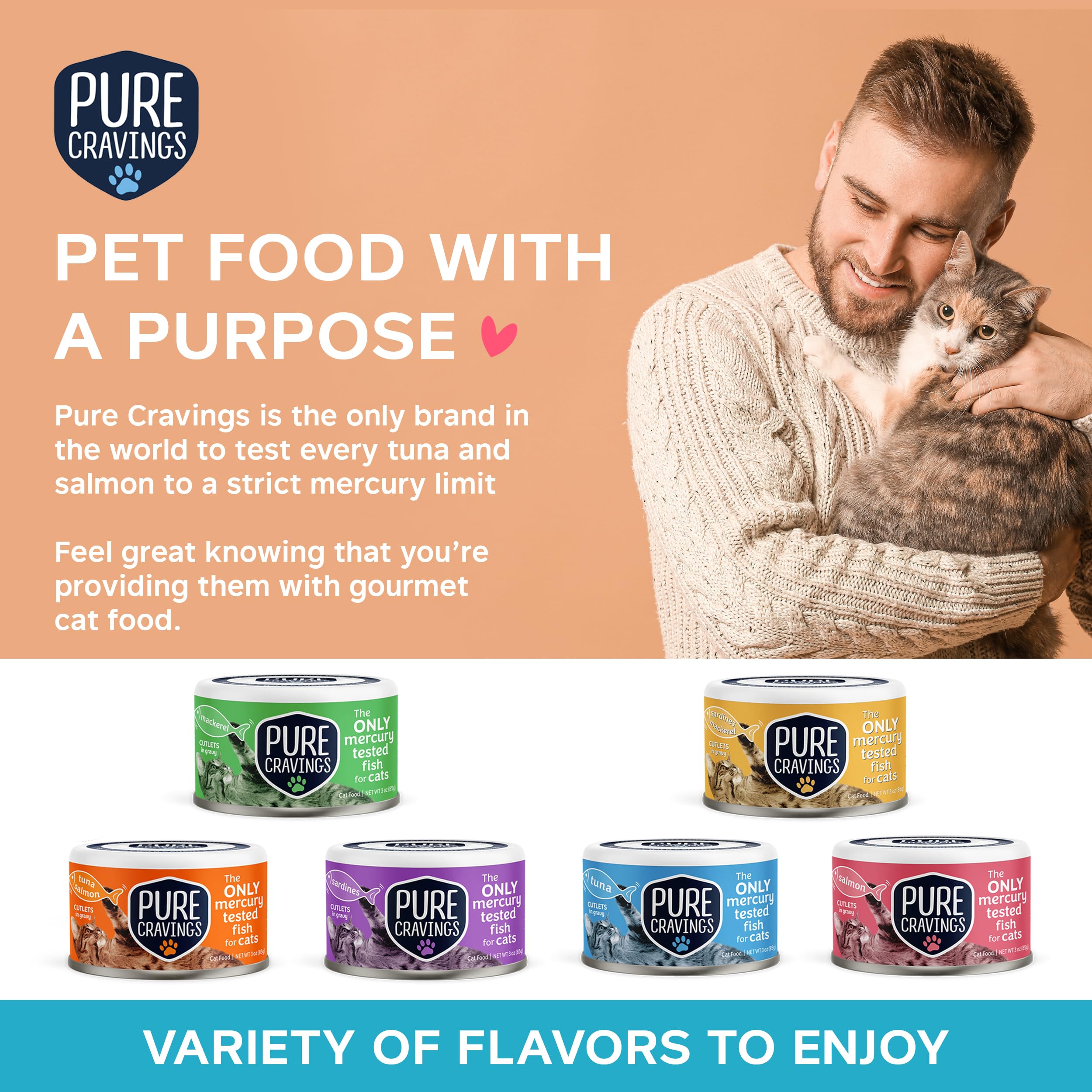 Pure Cravings pack of 12 cans offers premium nutrition and convenience