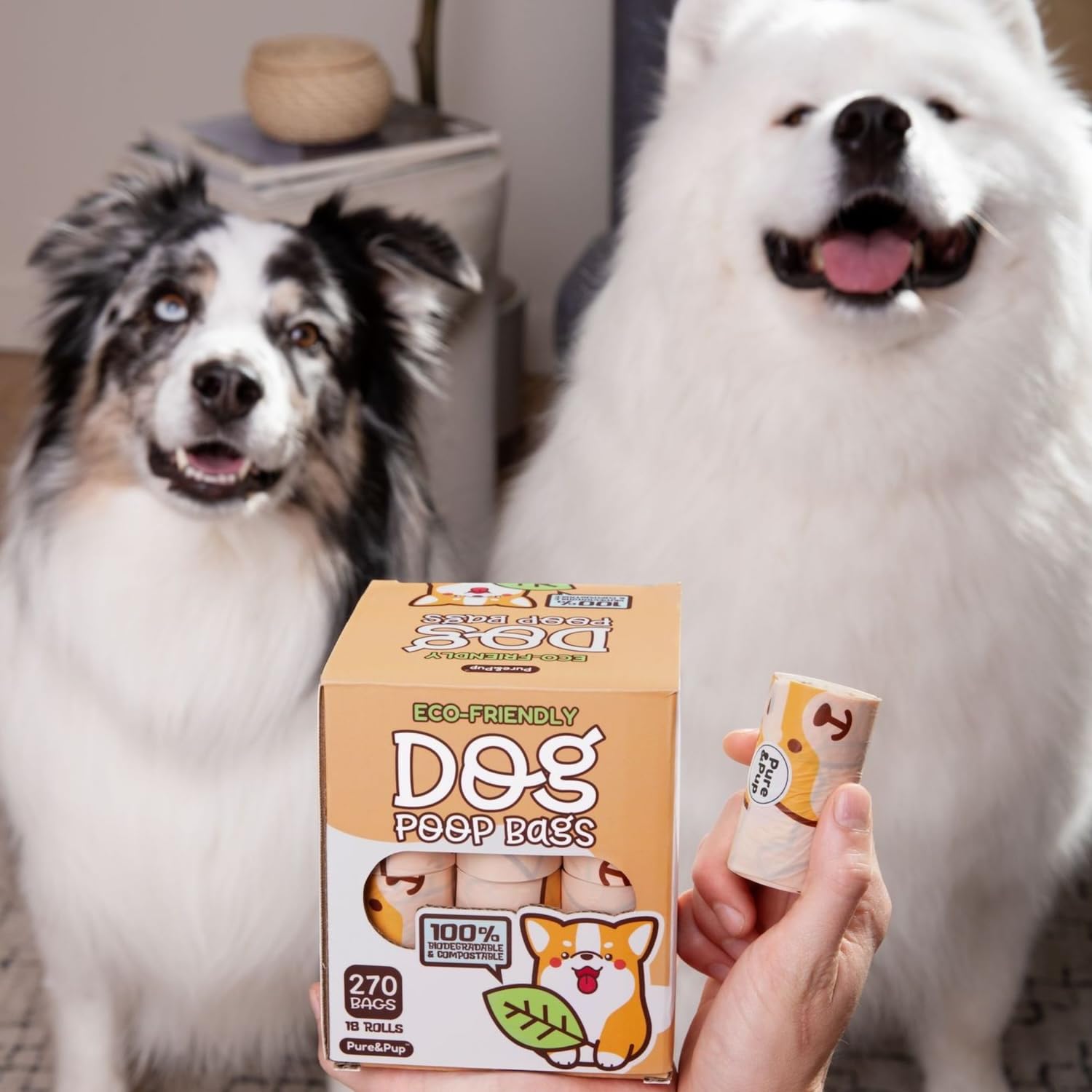 Pure & Pup bags fit most dispensers for convenient walks.