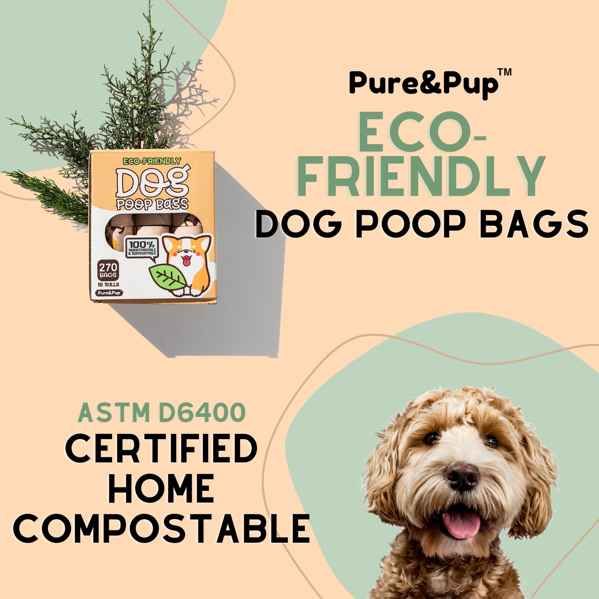 Pure & Pup rolls shown ready for quick on-the-go waste disposal.