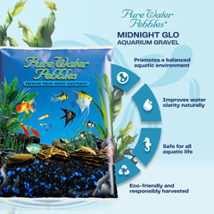 Pure Water Pebbles Midnight Glo close-up shows colorfast finish and non-toxic coating.