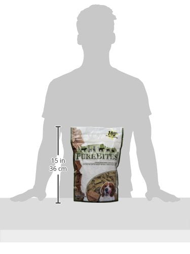 PureBites beef freeze-dried treats pieces closeup emphasizing crunchy texture for training rewards
