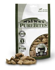 PureBites Beef Liver front packaging highlights 1-ingredient formula for dogs.