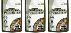 PureBites Beef Liver freeze-dried dog treats pack shot, protein-rich reward for dogs.