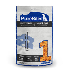 PureBites Cheese freeze-dried treat bag for convenient training rewards.