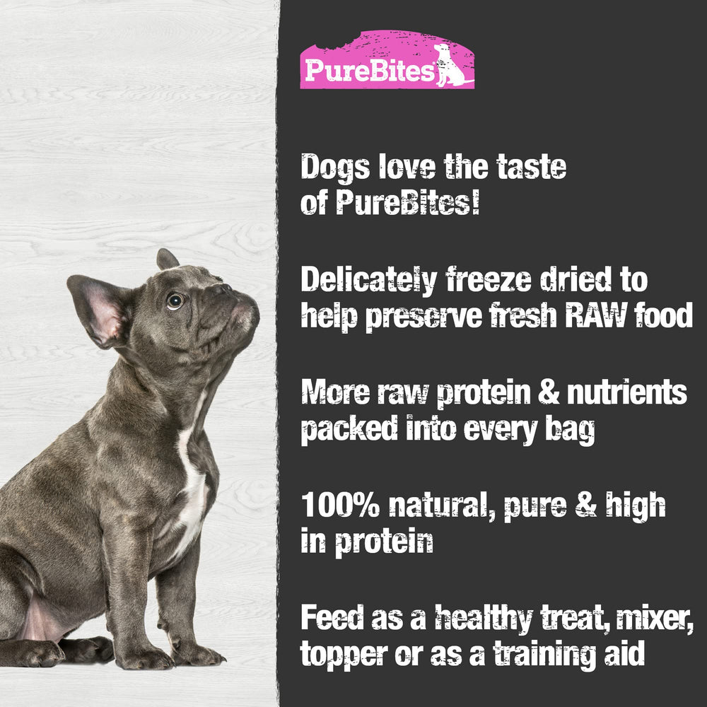 PureBites dog enjoying treat demonstrates healthy training reward potential