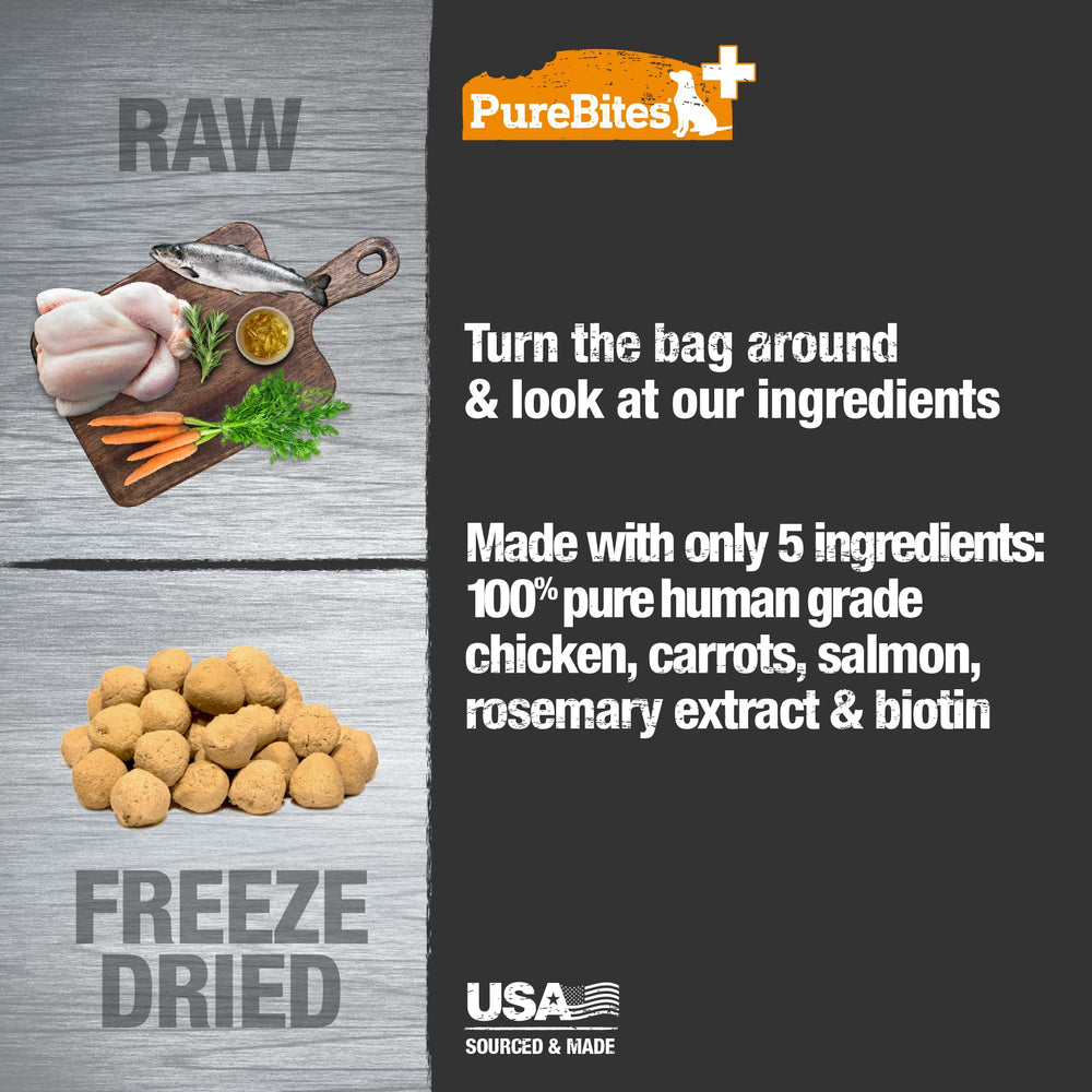 PureBites freeze-dried close-up reveals nutrient-rich bites with no additives
