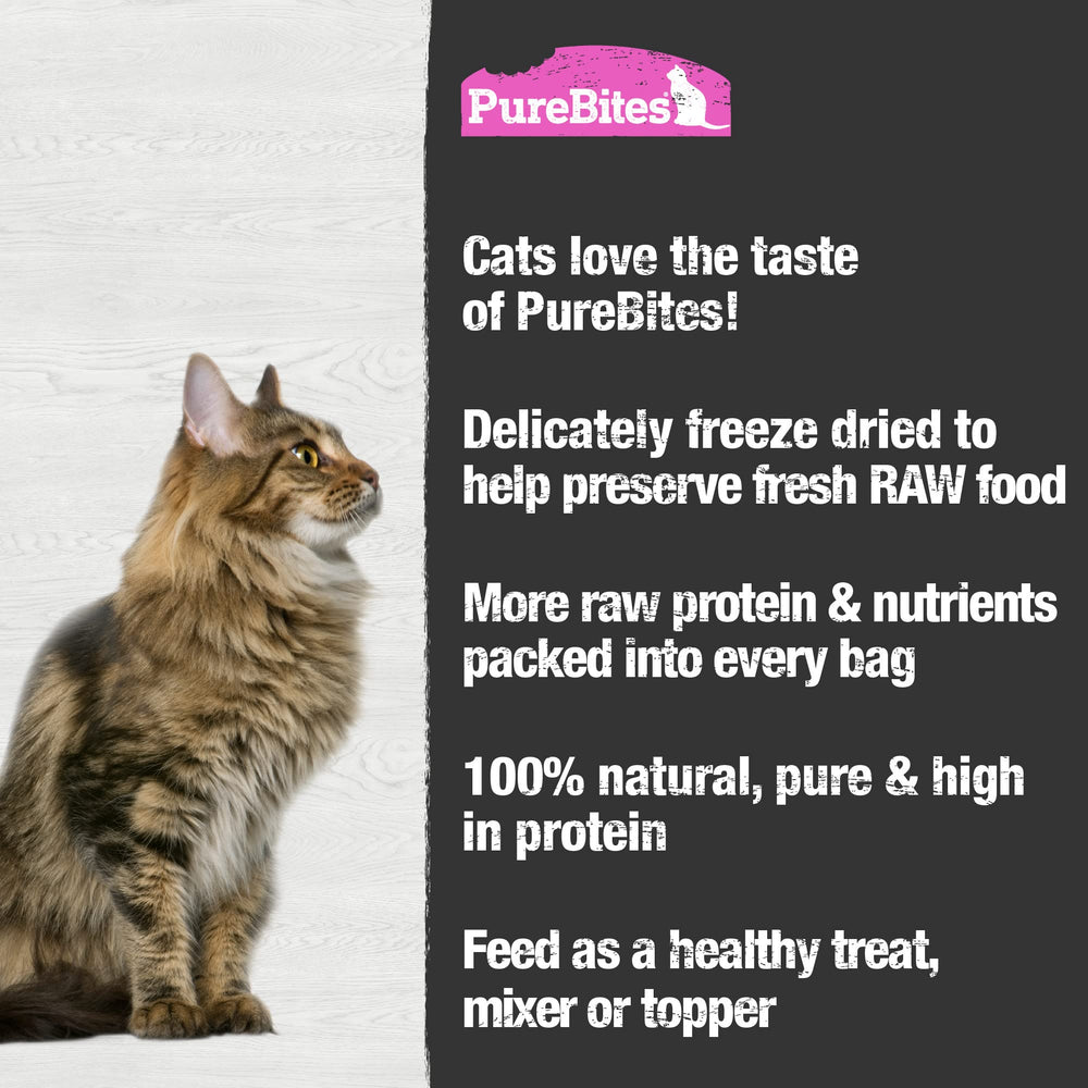 PureBites high-protein, low-calorie treat for weight-conscious cats.