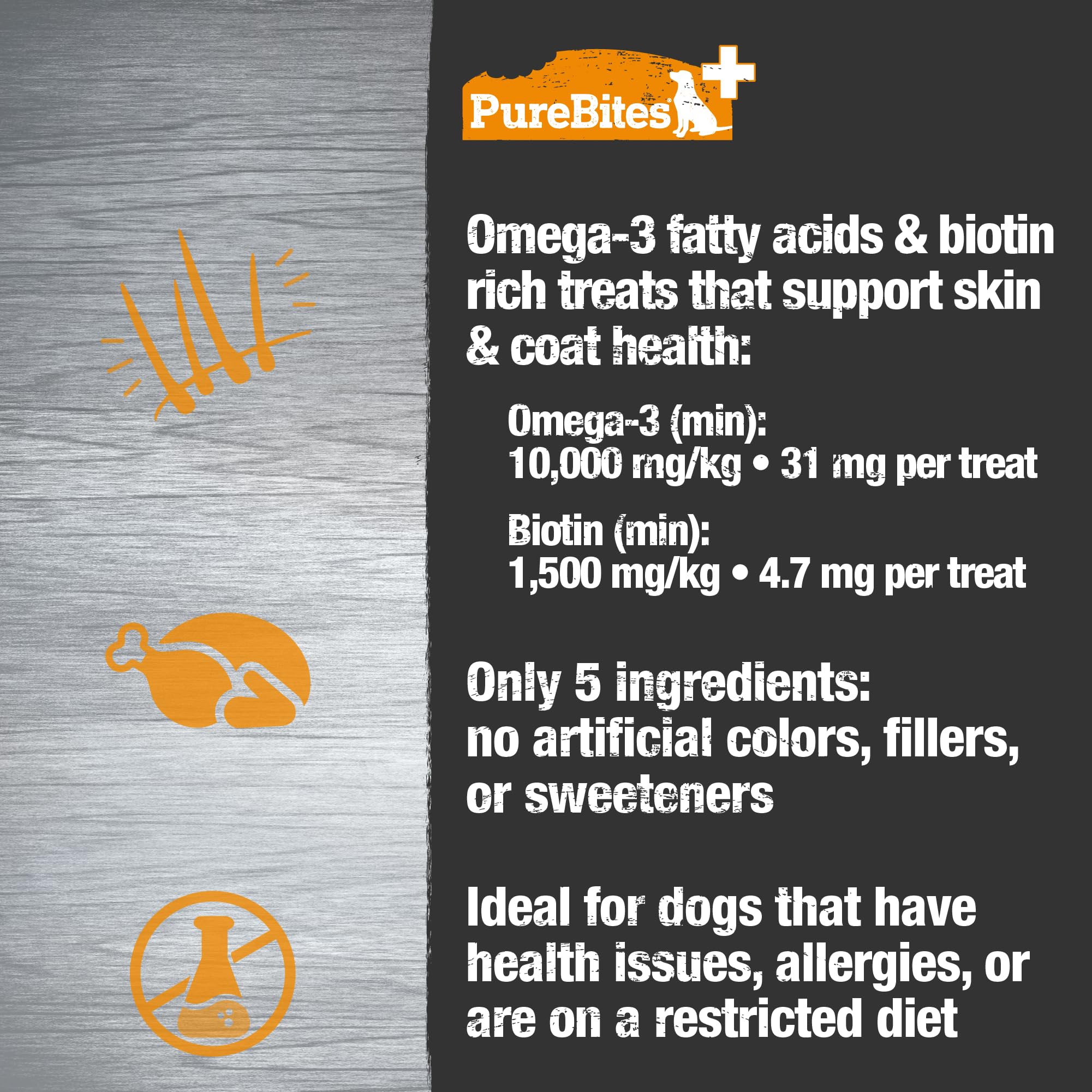 USA-made PureBites packaging demonstrates responsible sourcing and quality assurance