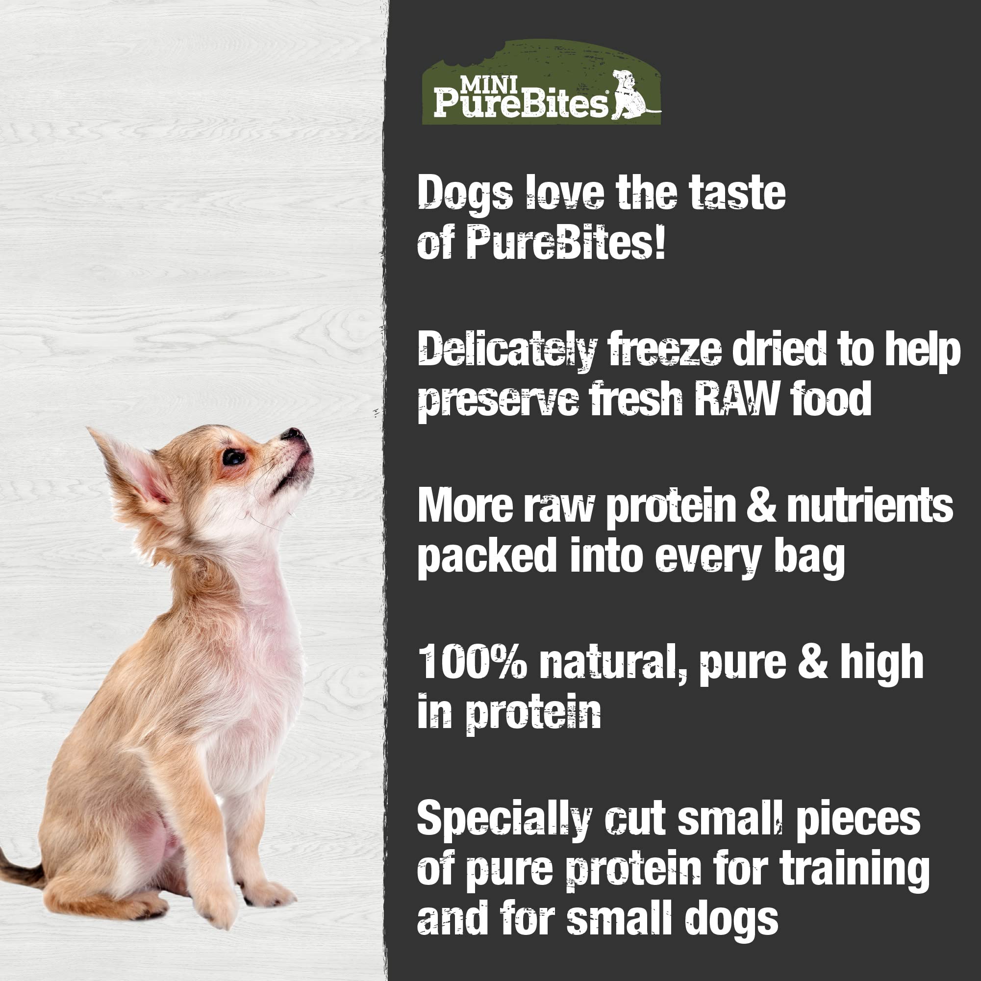 PureBites mini-beef-freeze-dried-treats resealable pouch keeps freshness for picky eaters.