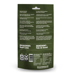 PureBites mini-beef-freeze-dried-treats three-ounce bag on shelf.
