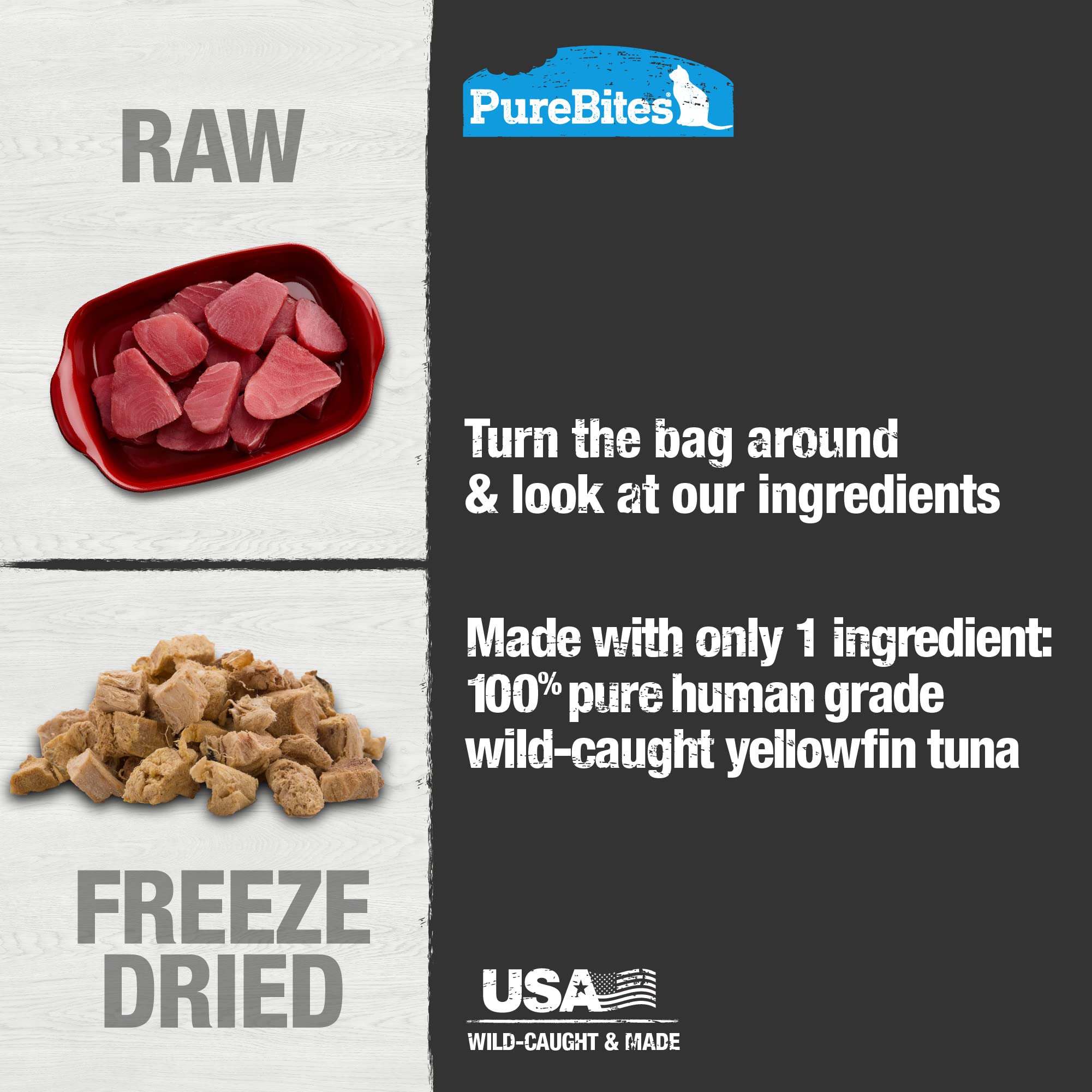 PureBites tuna-freeze-dried-treat-count reveals about 67 treats per bag