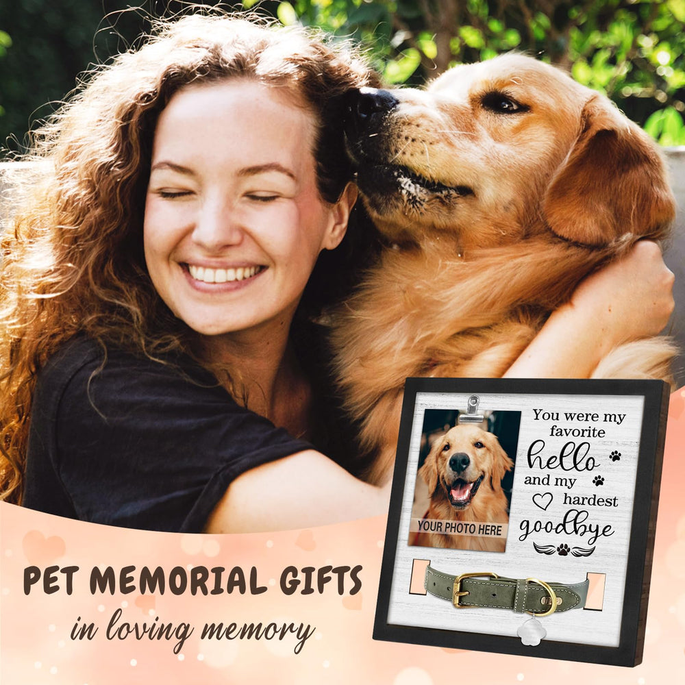 PUREFLY collar-holder frame showcases pet collars with photos