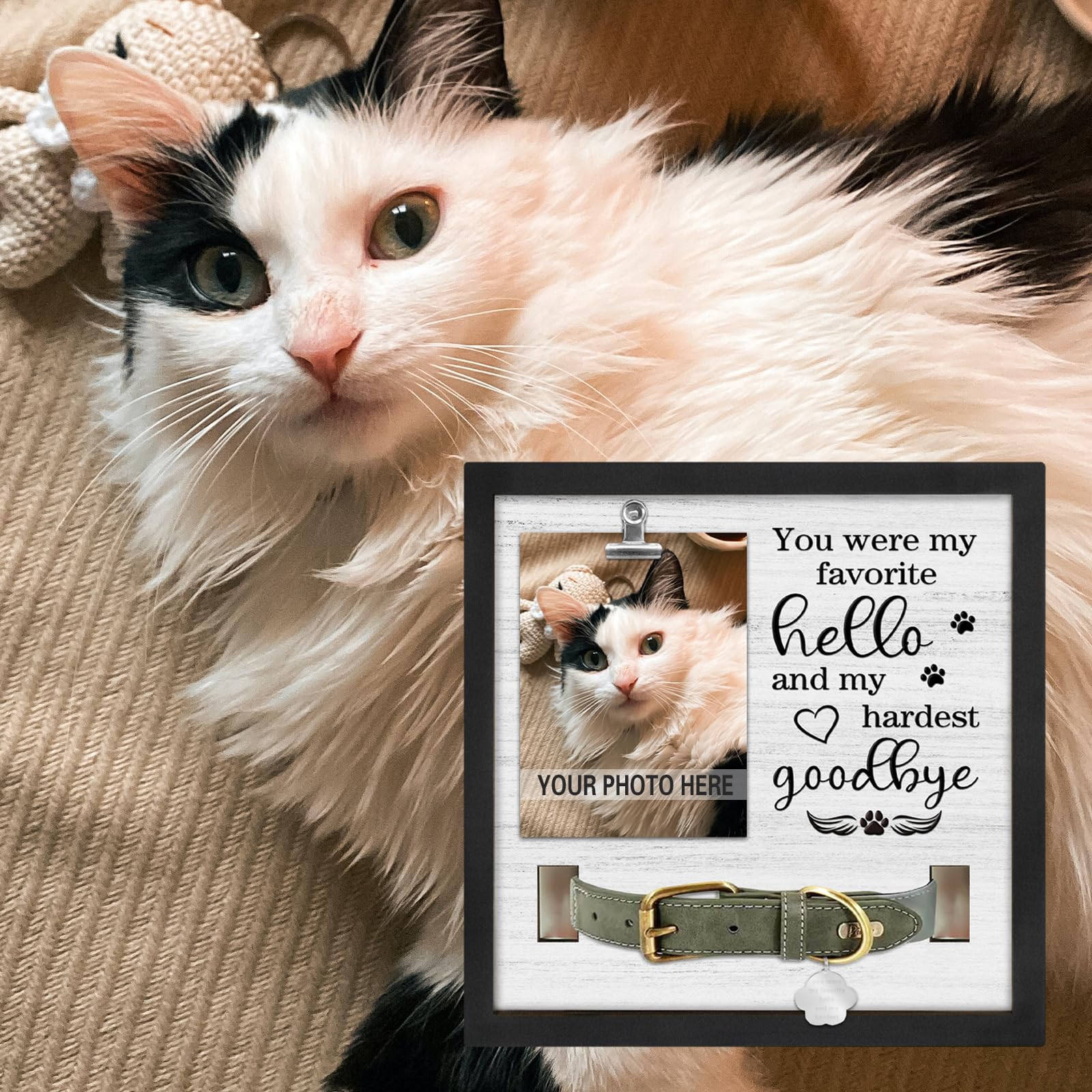 PUREFLY dog-cat memorial frame display for heartfelt at-home remembrance
