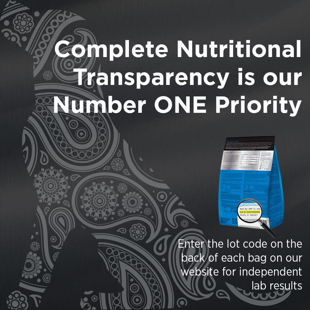 PURELUXE glucosamine-chondroitin supports joints, skin, and coat.