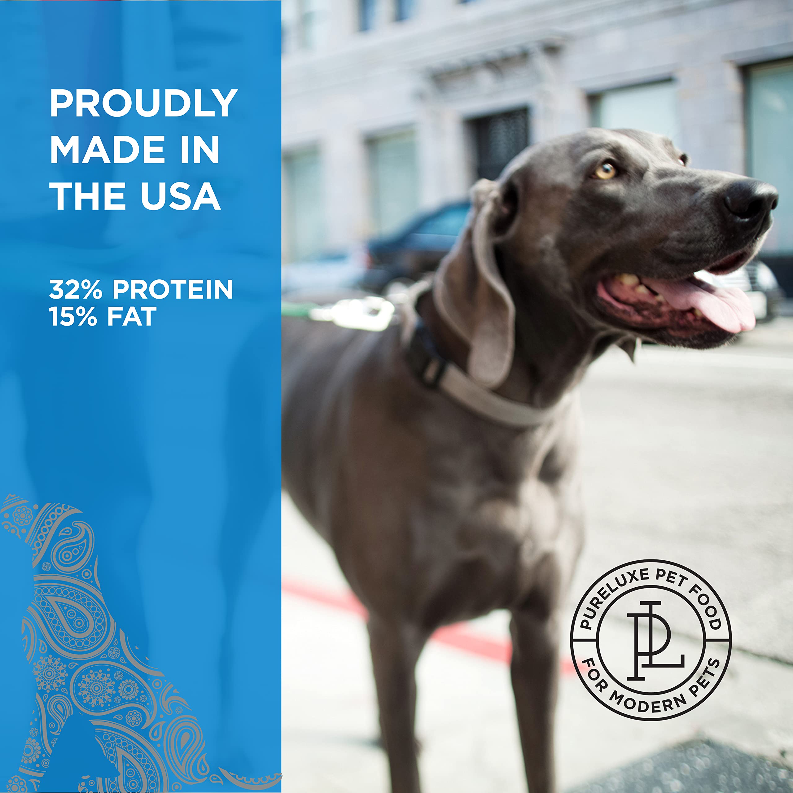 PURELUXE probiotic-prebiotic blend supports digestive comfort.