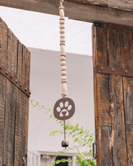 PureRejuva pet memorial wind chime with paw print for lasting remembrance.