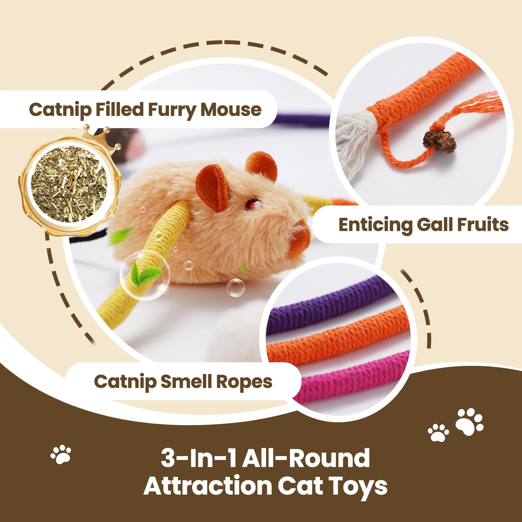 Puretoy braided chew rope close-up promotes safe chewing and teething relief.