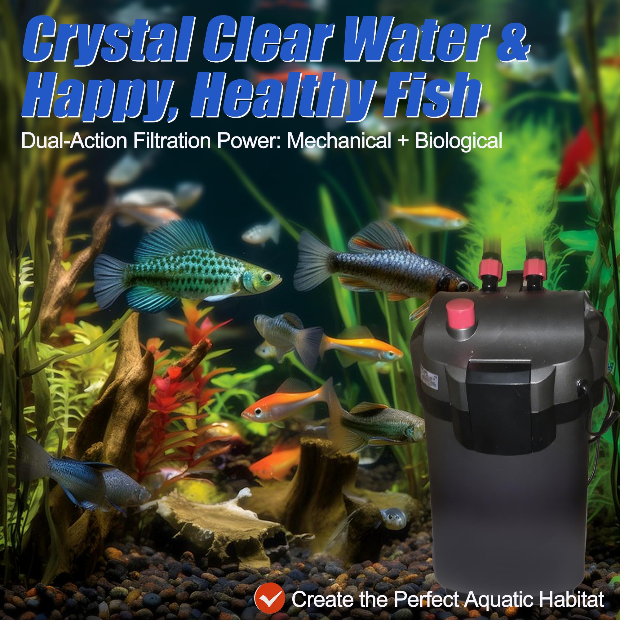 PurifyLogix water clarity kit helps achieve clearer aquarium water.