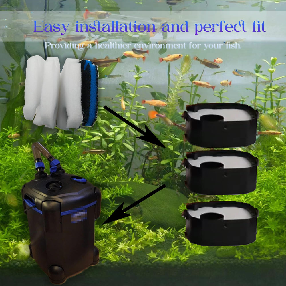 PurifyLogix white floss pads provide fine mechanical filtration for clear water.