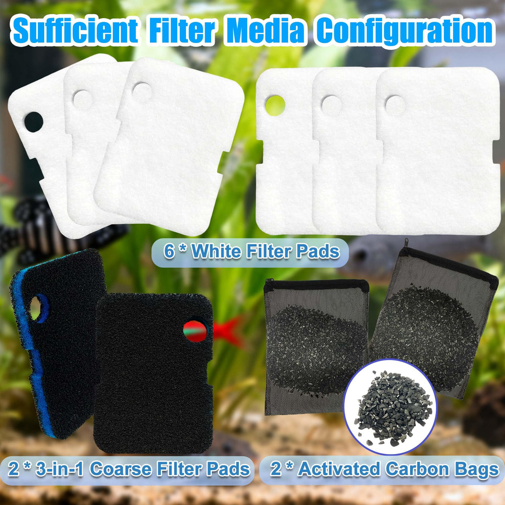 PurifyLogix eight-pack includes 2 coarse and 6 white pads for replacements.