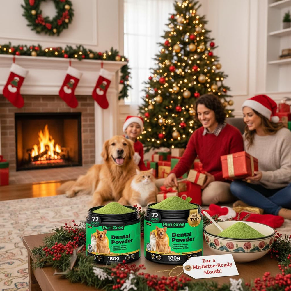 PuriGree vet-approved formula supports safe at-home dental care.