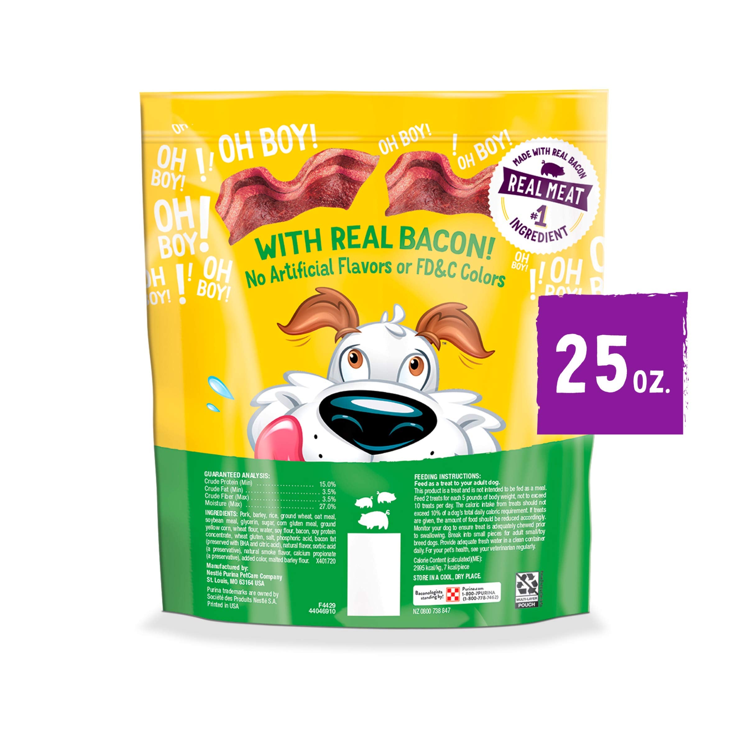 Purina Beggin' bacon aroma visual hints at tasty, welcoming treat time.