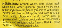 Purina Beggin' Strips Original Bacon aroma-focused image emphasizing easy-tear and no artificial flavors.