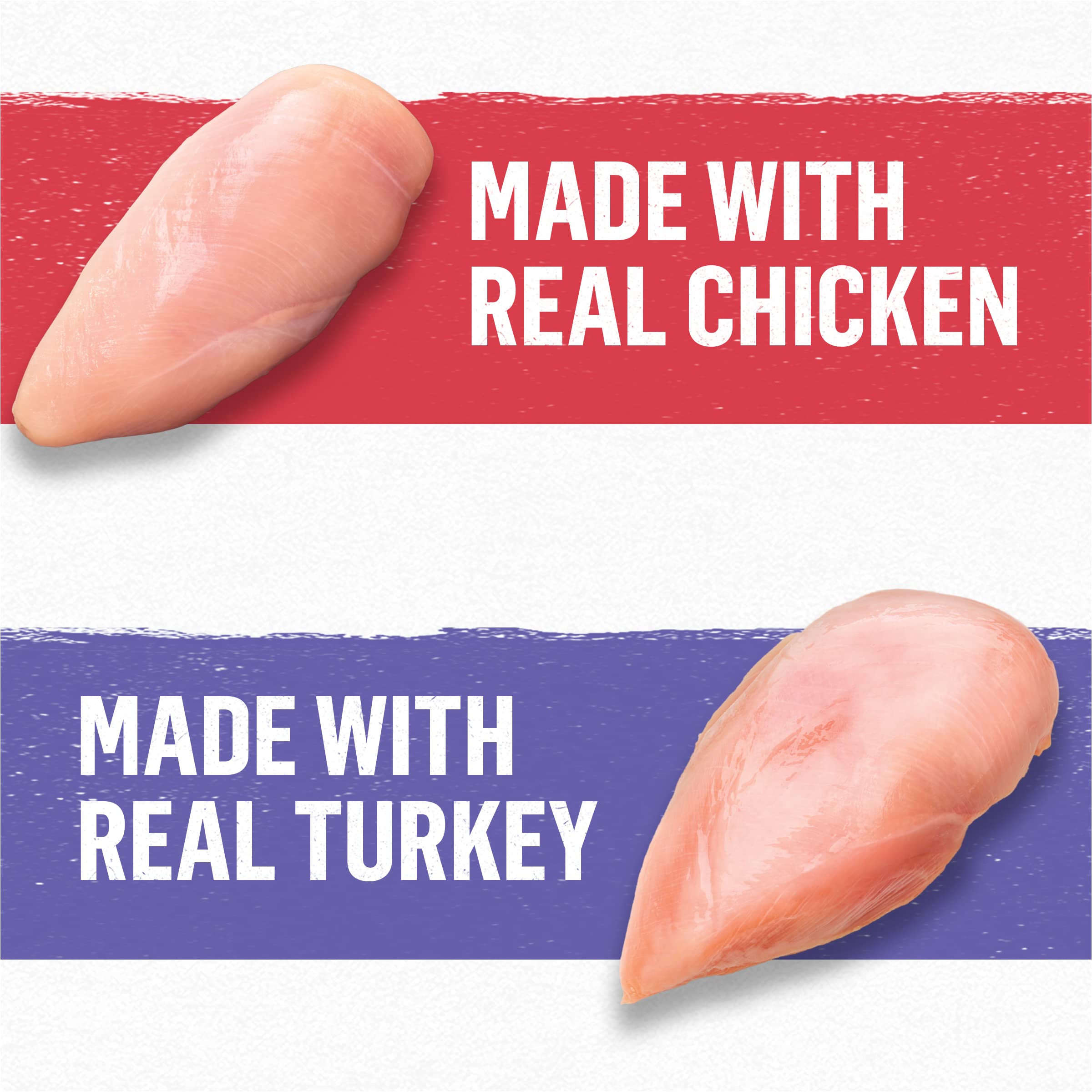 Purina Beyond no-corn-soy can closeup, grain-free formula.