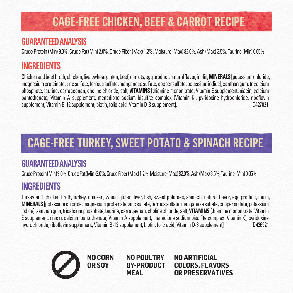 Purina Beyond topper image, serving kibble with gravy option.